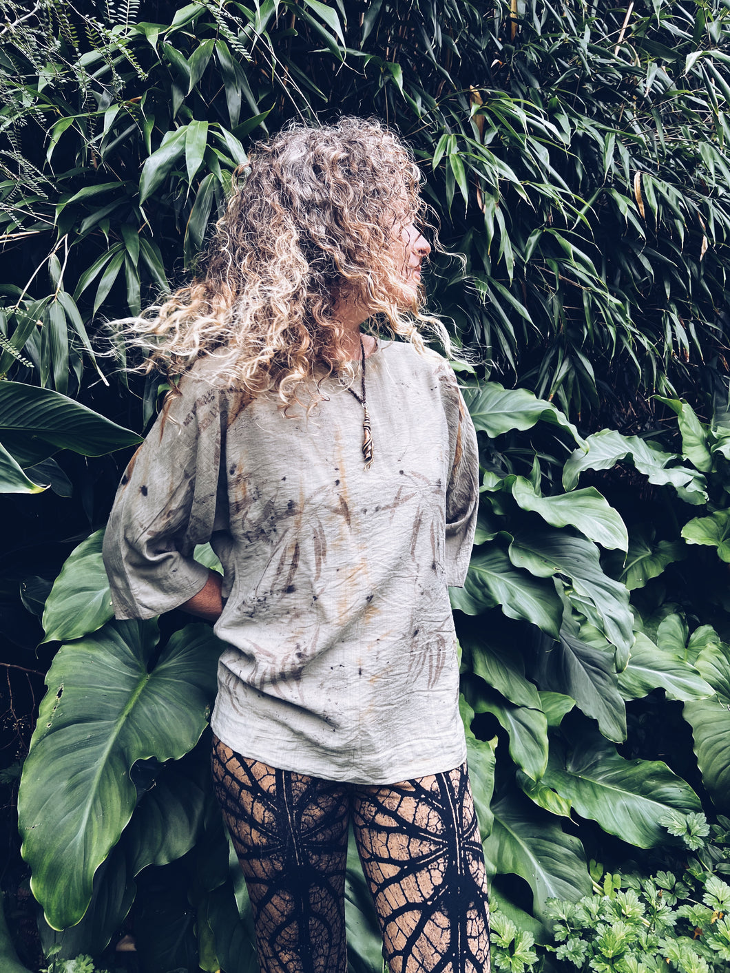 Wild Khaki Top ~ Viscose ~ S