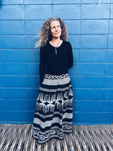 Load image into Gallery viewer, Handwoven Ikat Skirt - Java - Black
