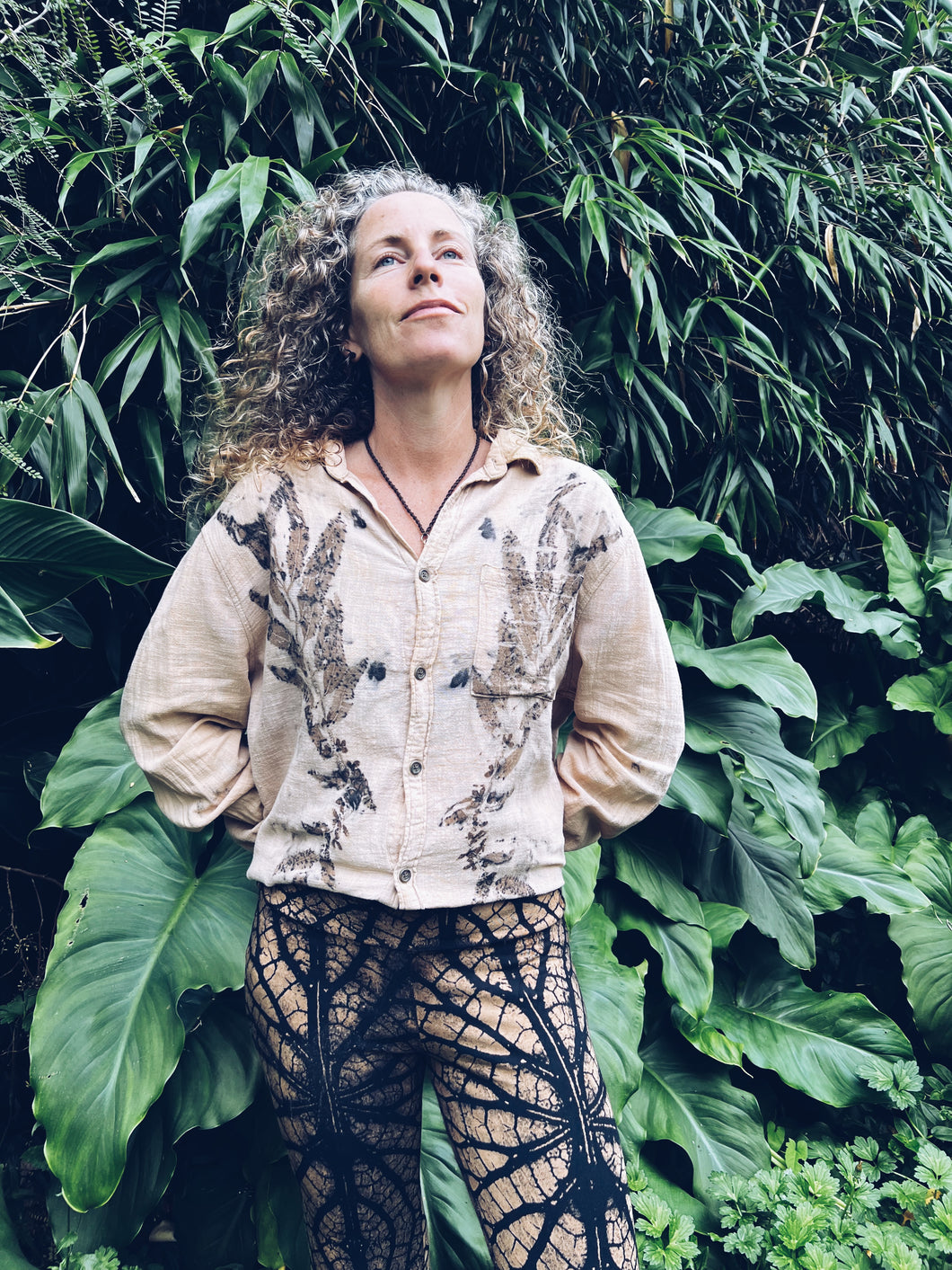 Wild Eucalyptus shirt ~ Linen ~ M/L