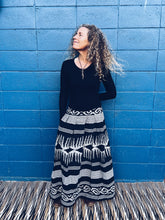 Load image into Gallery viewer, Handwoven Ikat Skirt - Java - Black
