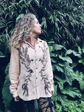 Load image into Gallery viewer, Wild Eucalyptus shirt ~ Linen ~ M/L
