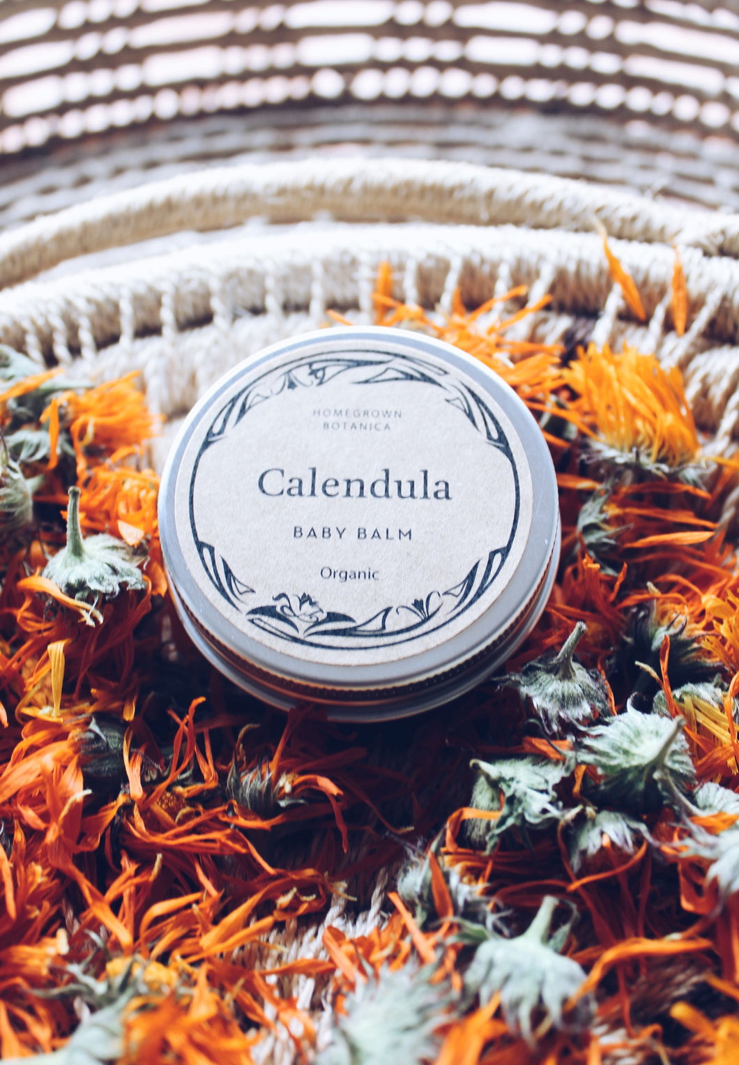 Calendula Baby Balm Gentle Moisturiser infused with Calendula