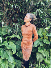 Load image into Gallery viewer, Snuggly Peach Gum Dress - Merino S/M - Homegrown Botanica
