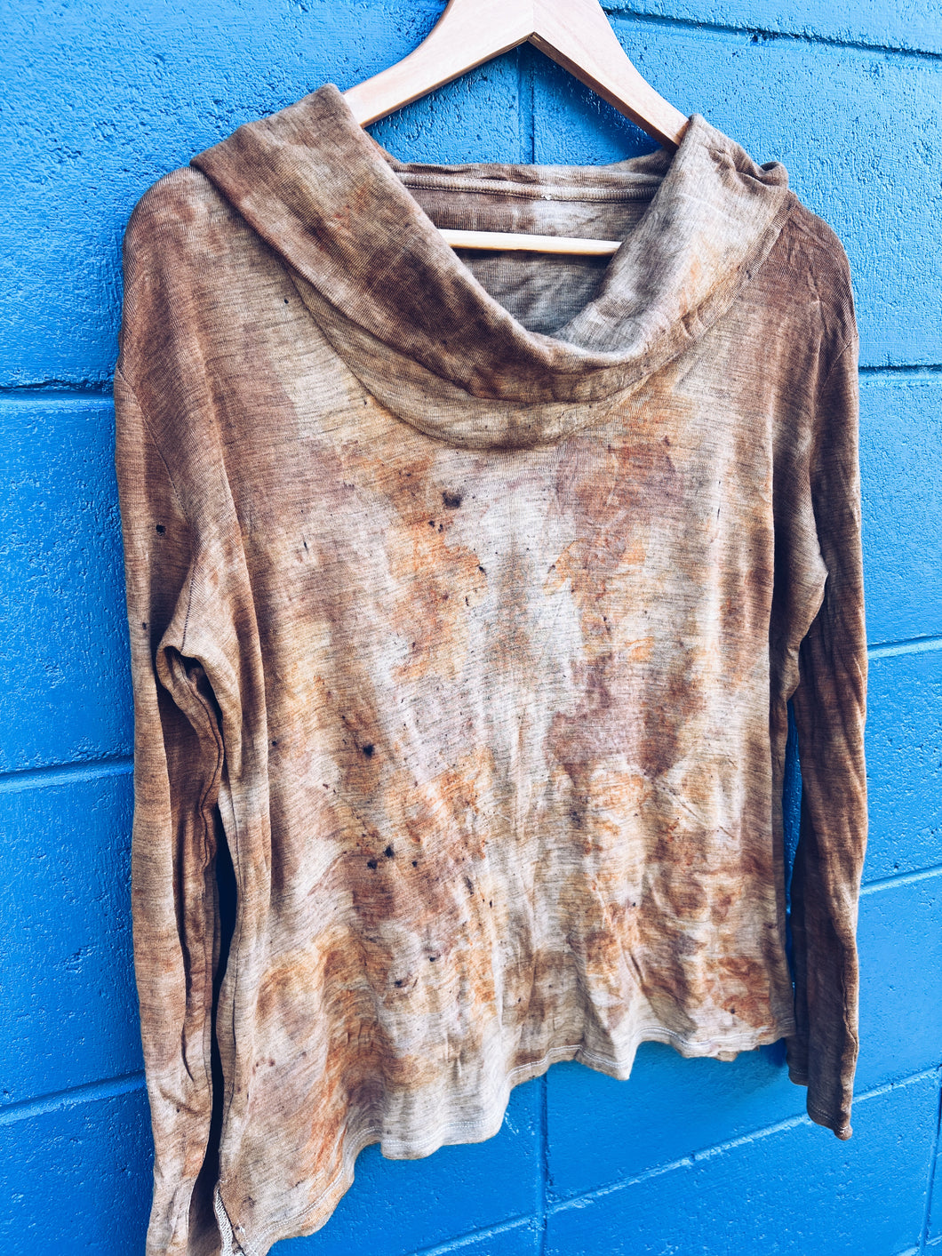 Liquid Amber, Lichen & Gum Cowl Neck - Merino L - Homegrown Botanica