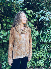 Load image into Gallery viewer, Liquid Amber, Lichen &amp; Gum Cowl Neck - Merino L - Homegrown Botanica

