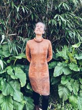 Load image into Gallery viewer, Snuggly Peach Gum Dress - Merino S/M - Homegrown Botanica
