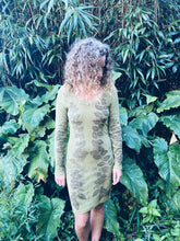 Load image into Gallery viewer, Wild Weed Green Dress - Cotton S/M - Homegrown Botanica
