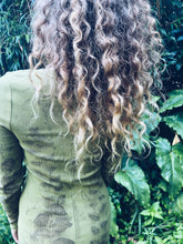 Load image into Gallery viewer, Wild Weed Green Dress - Cotton S/M - Homegrown Botanica
