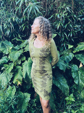 Load image into Gallery viewer, Wild Weed Green Dress - Cotton S/M - Homegrown Botanica
