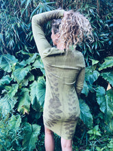 Load image into Gallery viewer, Wild Weed Green Dress - Cotton S/M - Homegrown Botanica

